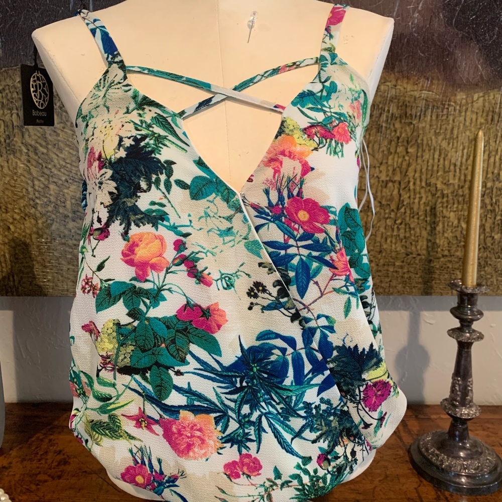 Tank top floral snap front Nordstrom Rack xs s